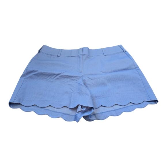 LANE BRYANT ALLIE Modern Stretch Blue Scallop Hem Short 24 Fits 24W‎ 3X New - Picture 3 of 10